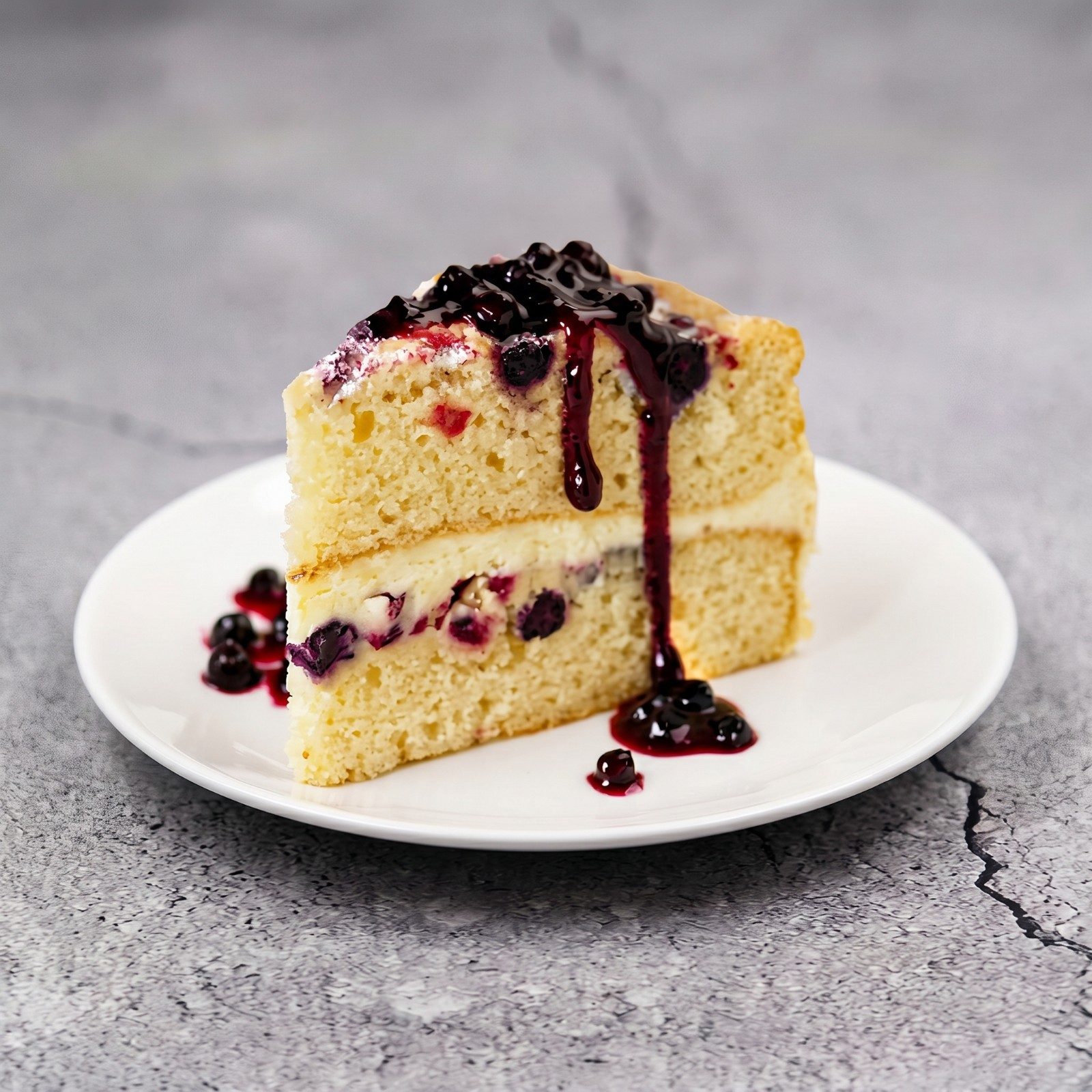 Lemon Berry Mascarpone Cake.