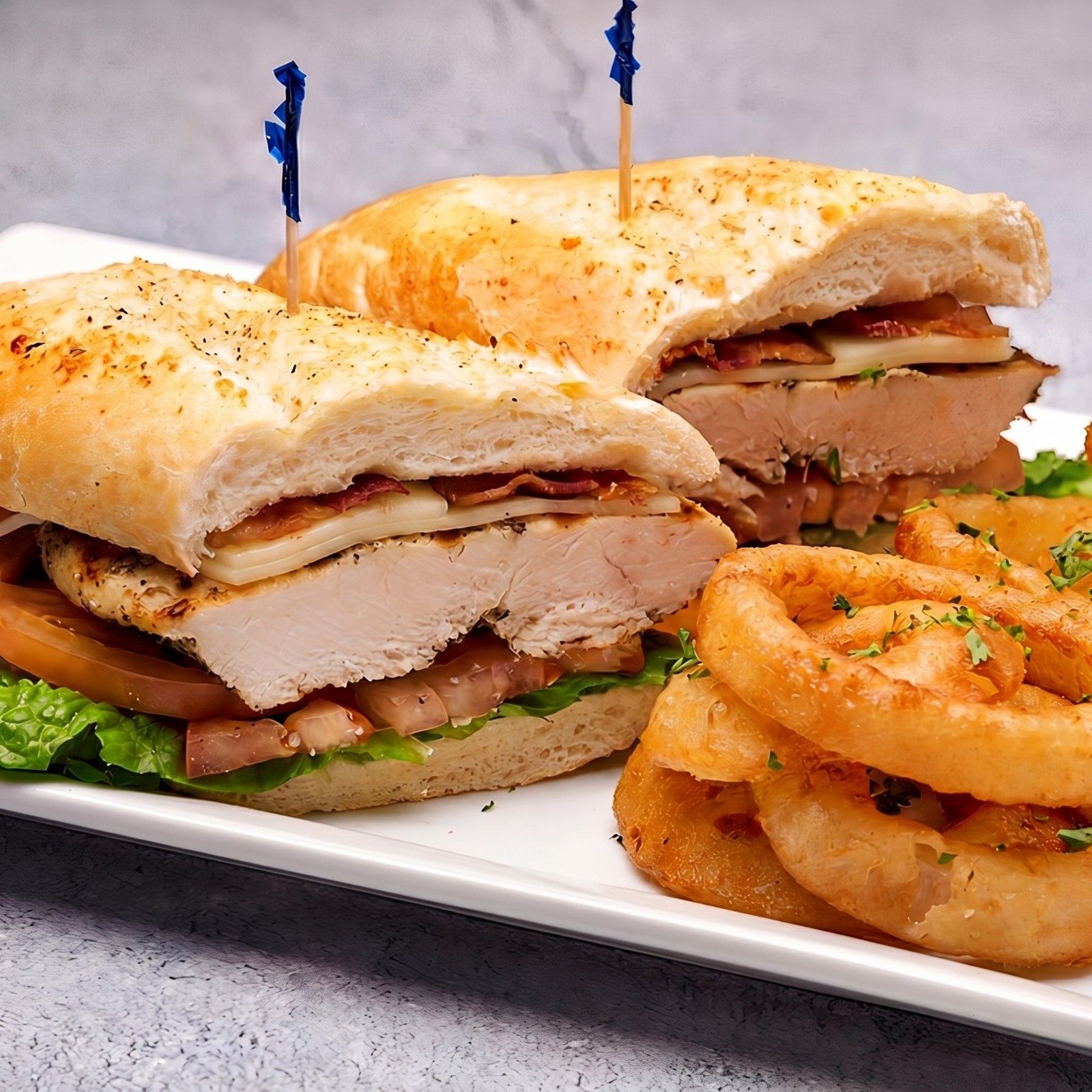 Grilled Chicken BLT Sandwich.
