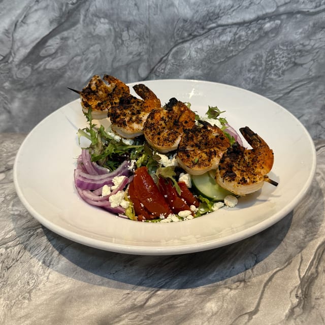 Greek Freak Shrimp Salad.